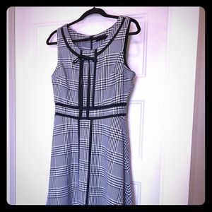 ModCloth Liza Luxe Houndstooth A-Line Dress (M)